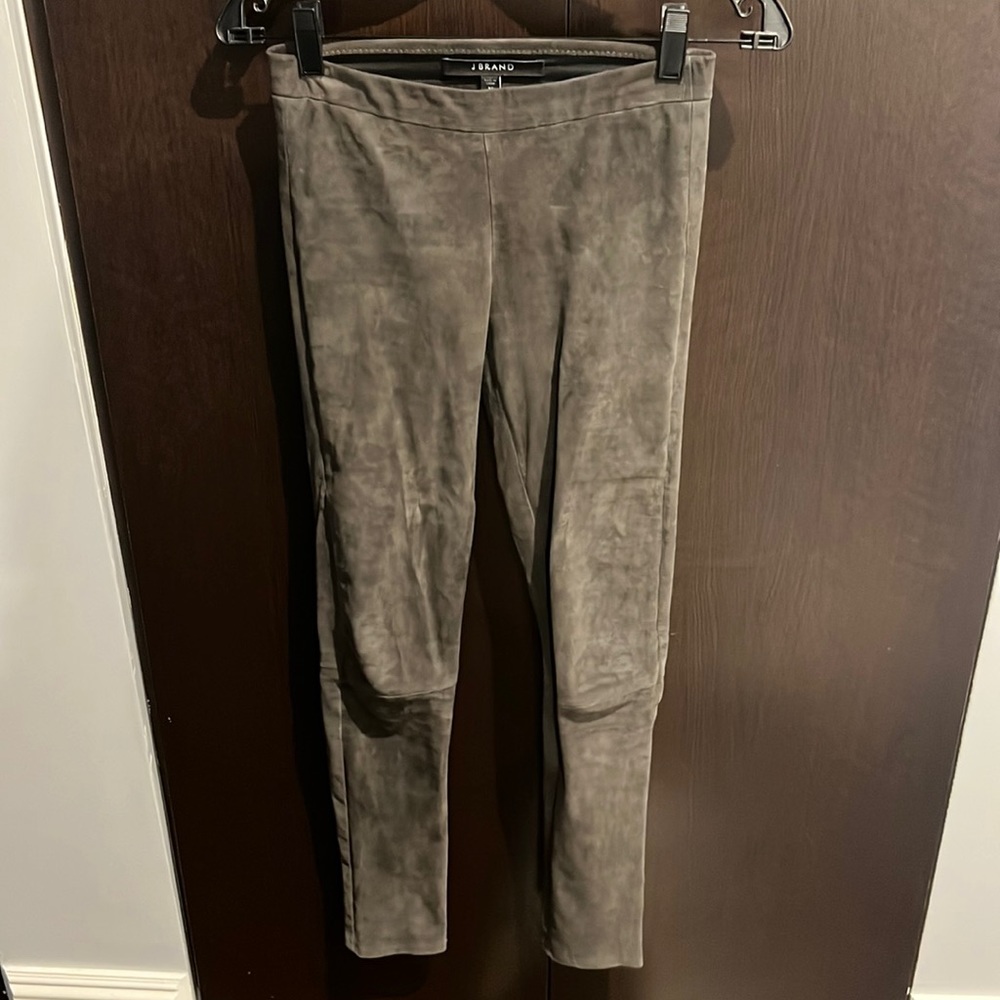 J Brand dark gray/charcoal suede leggings